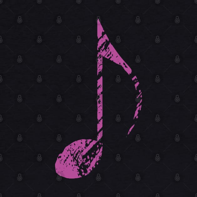 Cool Grunge Music Note Purple by Mi Bonita Designs